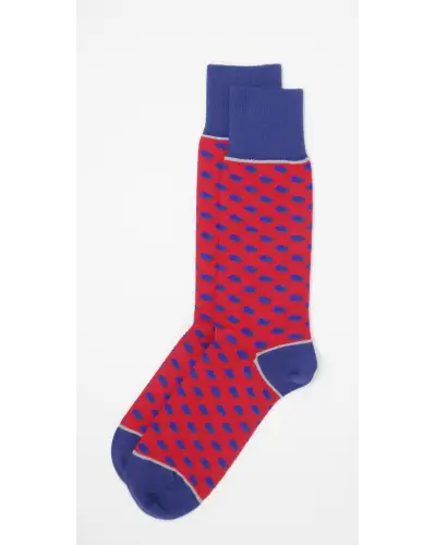 Men PEPER HAROW Disruption Mens Socks - Scarlet £16.00