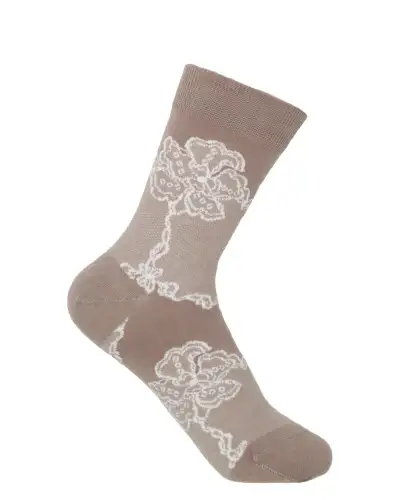 Women PEPER HAROW Delicate Womens Socks - Mink £15.00