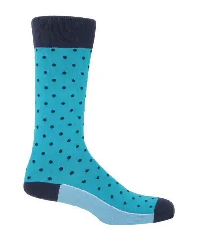 Men PEPER HAROW Pin Polka Mens Socks - Azure £16.00