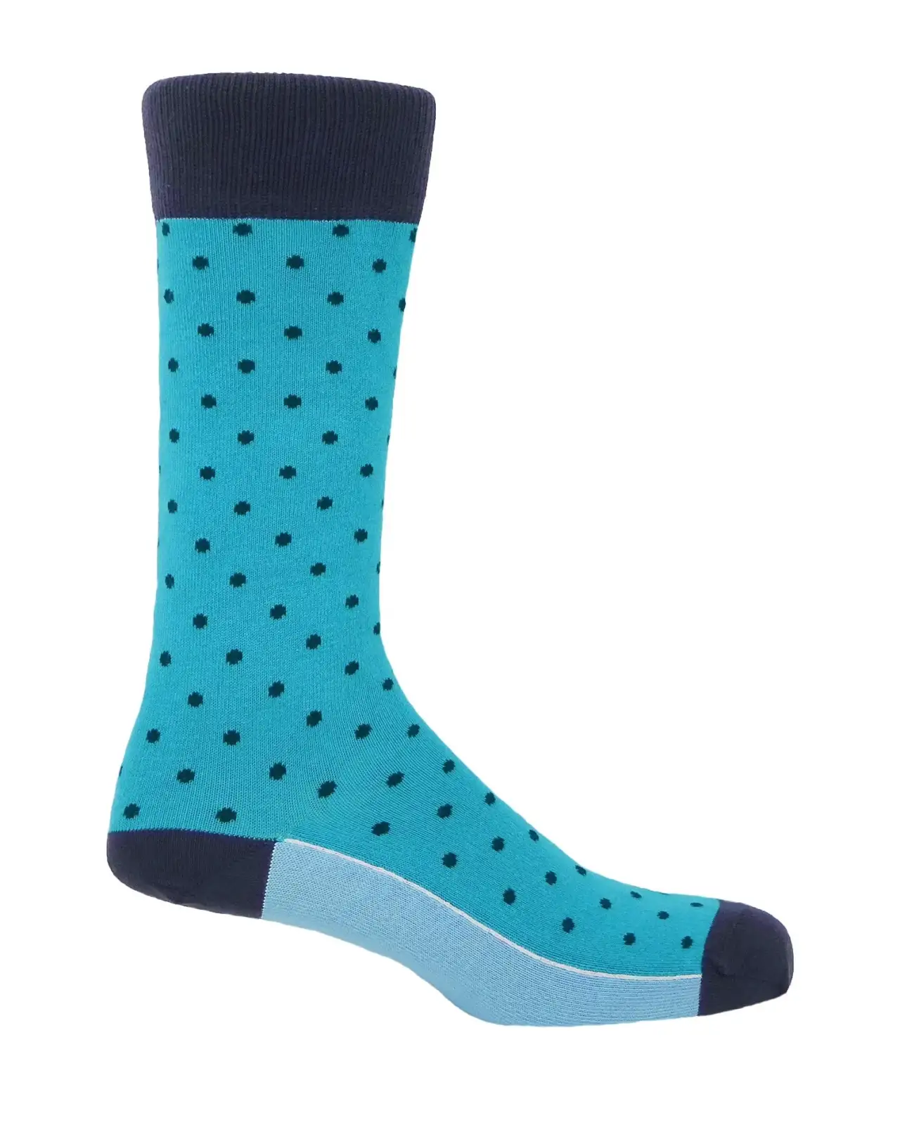 Men PEPER HAROW Pin Polka Mens Socks - Azure £16.00