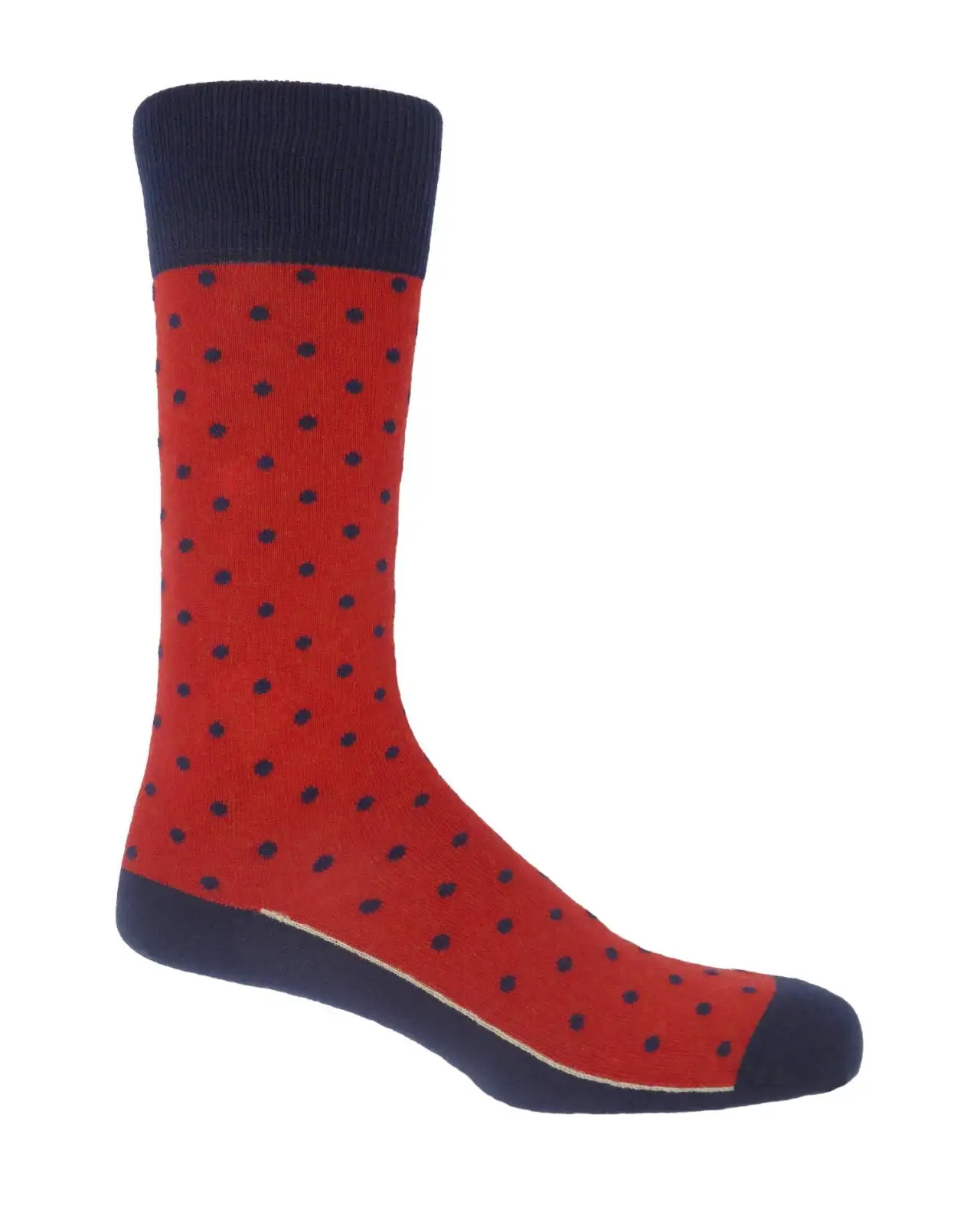 Men PEPER HAROW Pin Polka Mens Socks - Apple £16.00