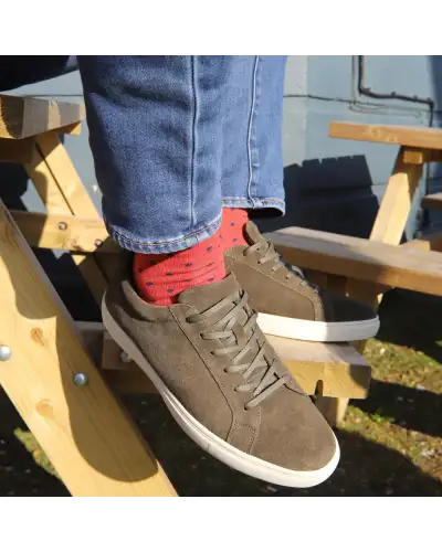 Men PEPER HAROW Pin Polka Mens Socks - Apple £16.00