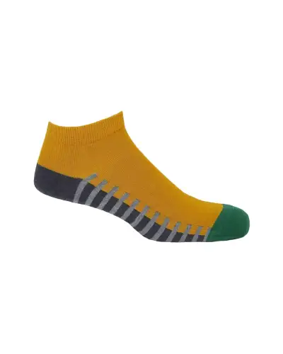 Men PEPER HAROW Welford Mens Trainer Socks - Mustard £13.00