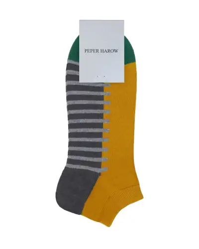 Men PEPER HAROW Welford Mens Trainer Socks - Mustard £13.00