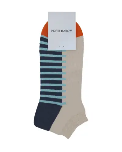 Men PEPER HAROW Welford Mens Trainer Socks - Stone £13.00
