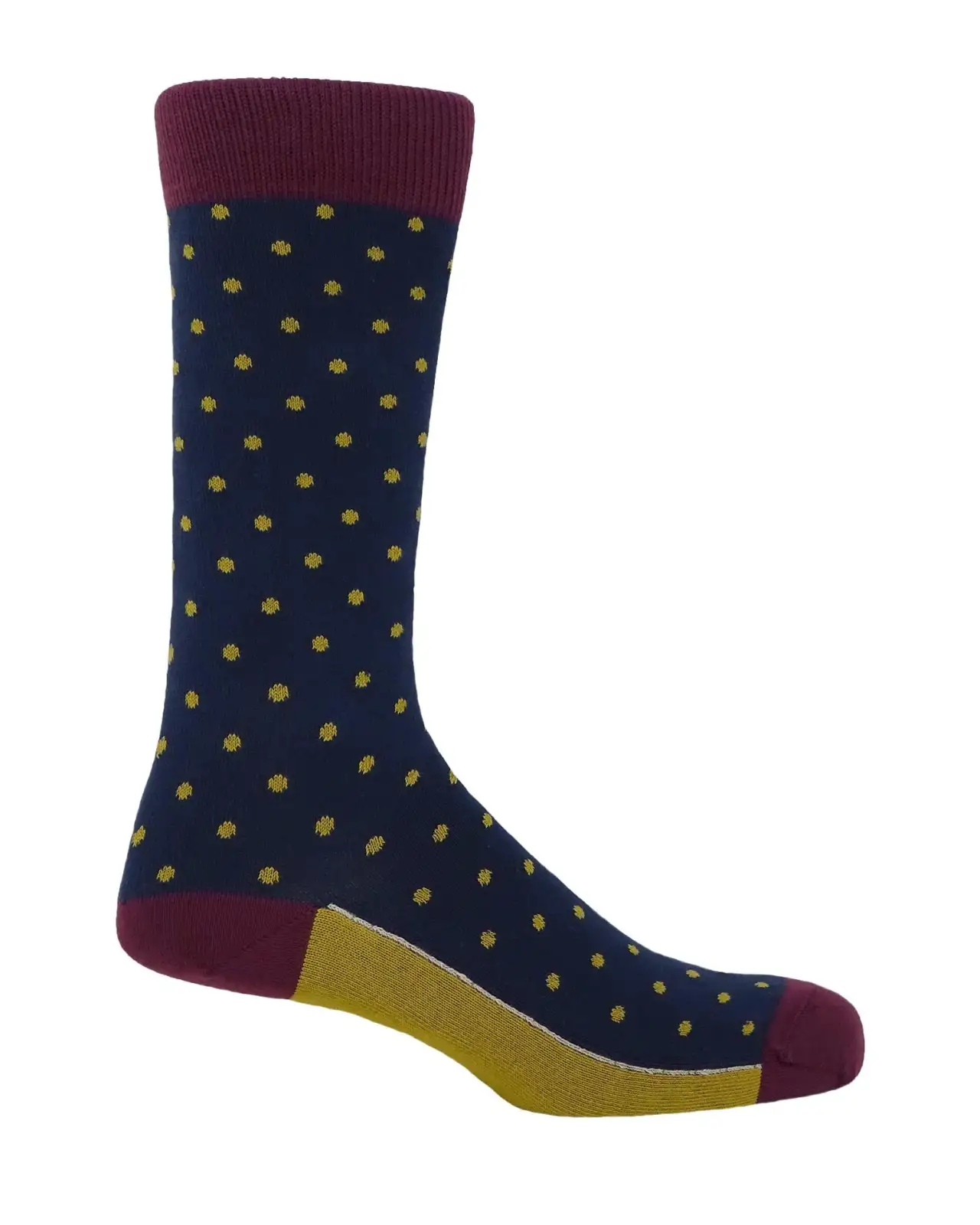 Men PEPER HAROW Pin Polka Mens Socks - Denim £16.00