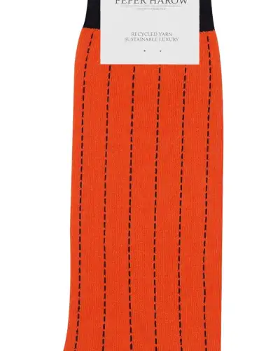 Men PEPER HAROW Dash Mens Socks - Orange £14.00