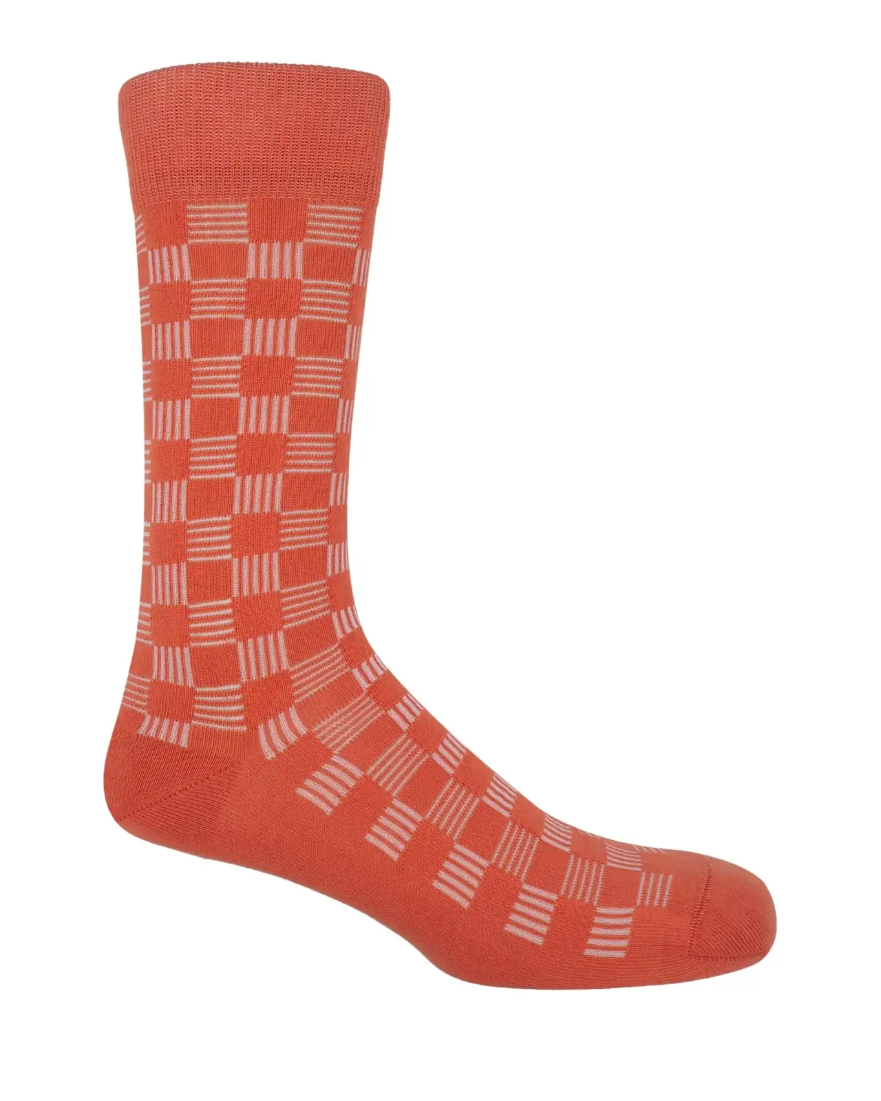 Men PEPER HAROW Battenberg Mens Socks - Salmon £16.00