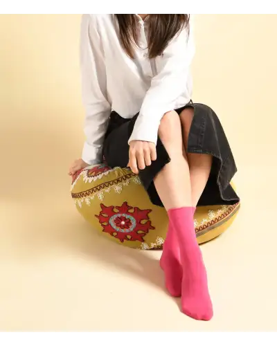Women PEPER HAROW Indulgent Cashmere Womens Socks - Hot Pink £18.00