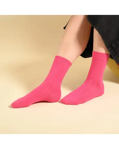 Women PEPER HAROW Indulgent Cashmere Womens Socks - Hot Pink £18.00