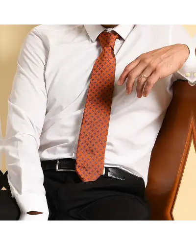 Men PEPER HAROW Crosslet Mens Ties - Orange £68.00