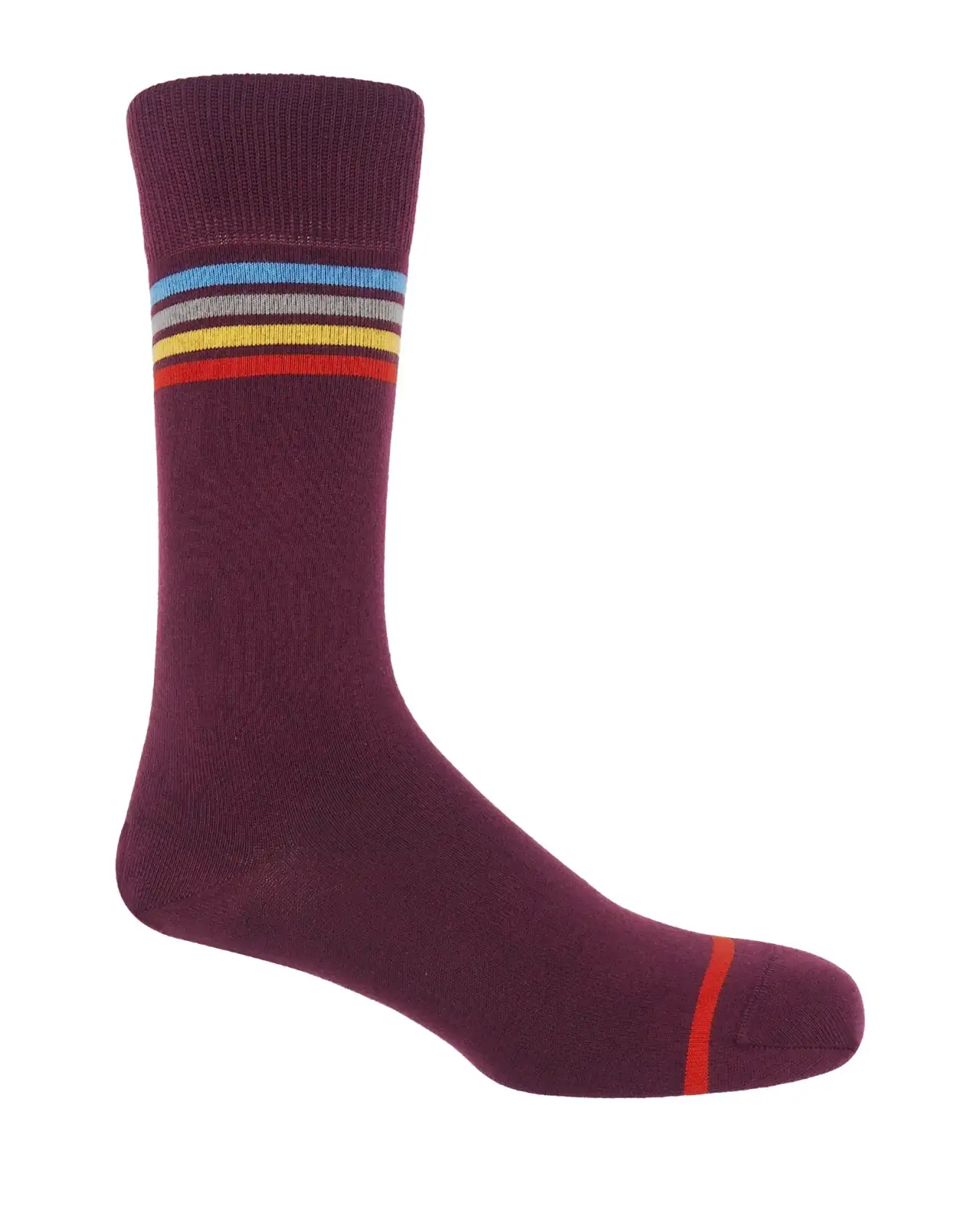Men PEPER HAROW Mix Tape Mens Socks - Maroon £16.00