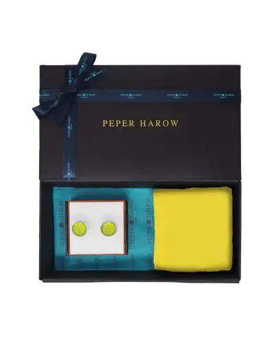 Gents PEPER HAROW FatherS Day MenS Cufflink Gift Set - Olive £41.00