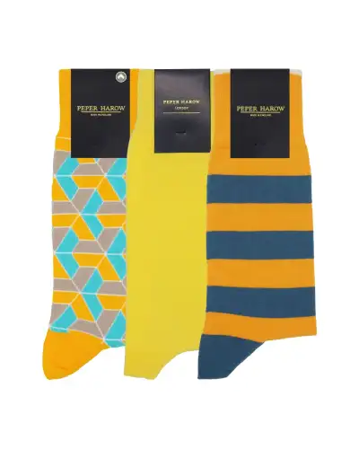 Men PEPER HAROW MenS Socks Bundle - Yellow £45.00