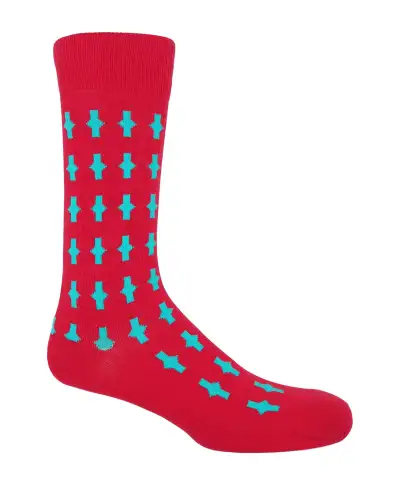 Men PEPER HAROW Eton Mens Socks - Red £16.00
