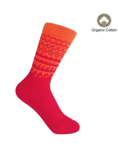 Women PEPER HAROW Wave Womens Socks - Orange £15.00