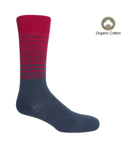 Men PEPER HAROW Wave Mens Socks - Red £17.00