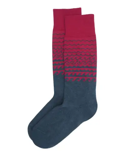 Men PEPER HAROW Wave Mens Socks - Red £17.00
