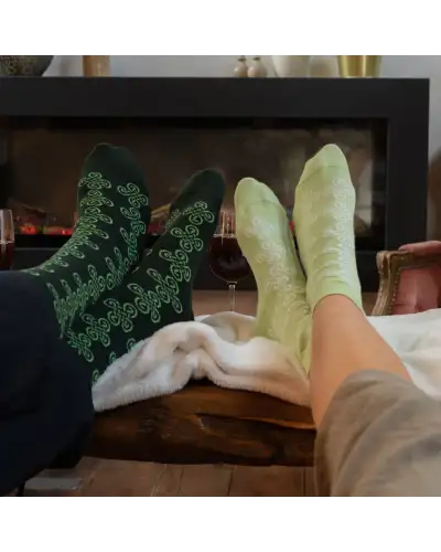 Men PEPER HAROW Knot Mens Socks - Green £16.00