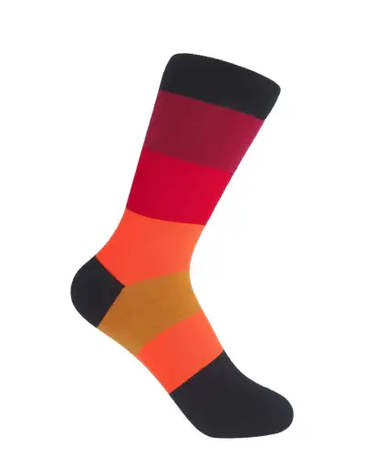 Women PEPER HAROW Block Stripe Womens Socks - Volcano £15.00
