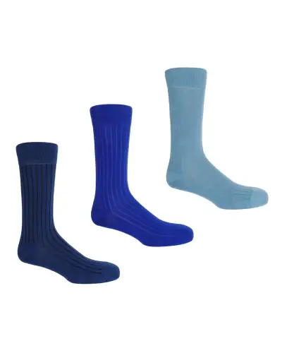 Men PEPER HAROW 3 Pack Essential Mens Socks - Azure £36.00