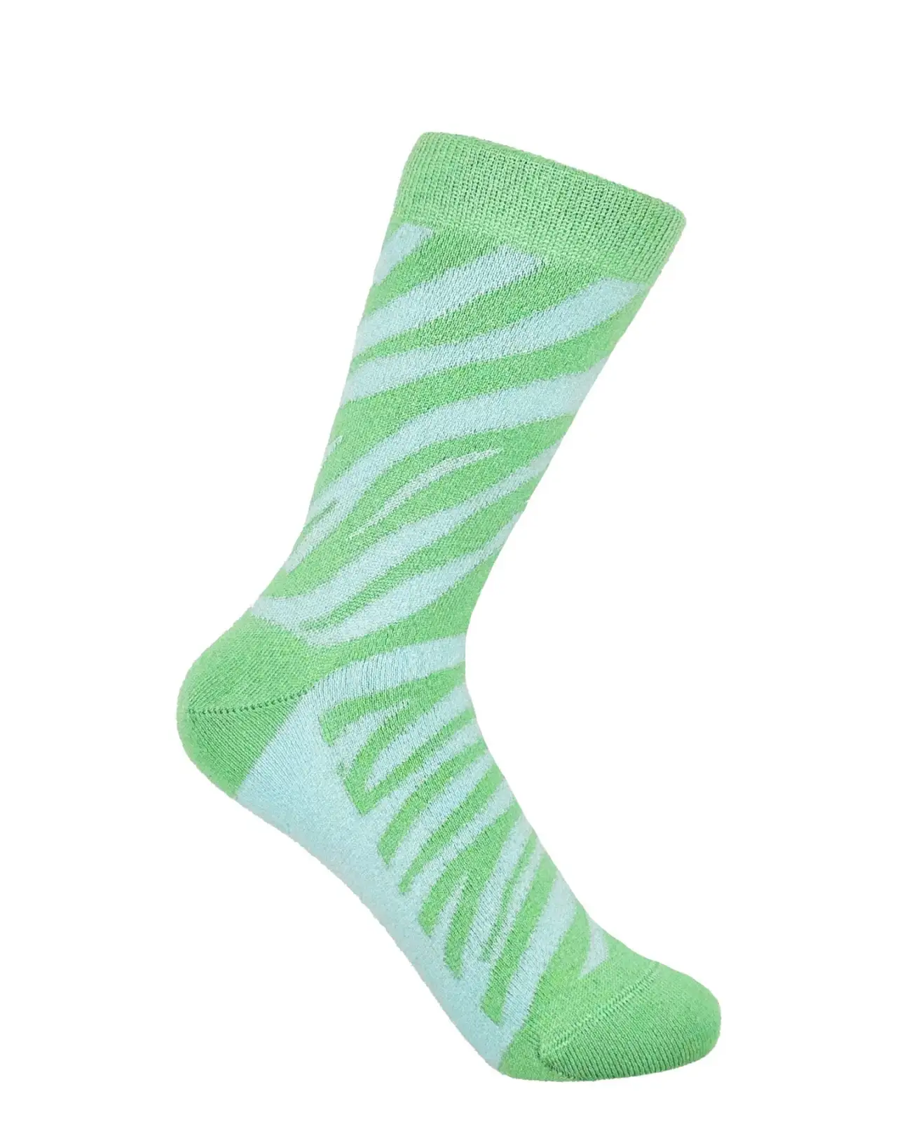 Women PEPER HAROW Zebra Womens Socks - Green £15.00