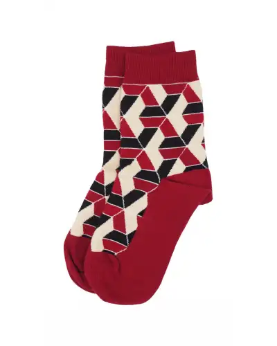 Women PEPER HAROW Vertex Womens Socks - Red £15.00