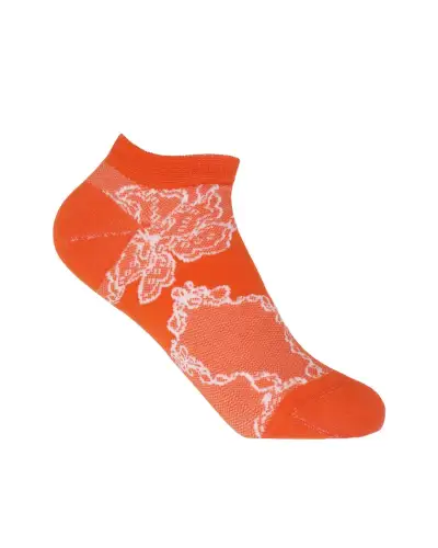 Women PEPER HAROW Delicate Womens Trainer Socks - Orange £11.00