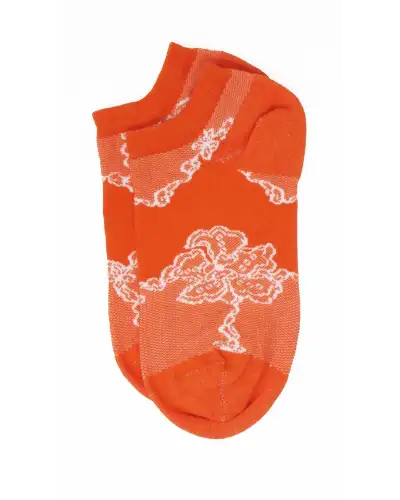 Women PEPER HAROW Delicate Womens Trainer Socks - Orange £11.00
