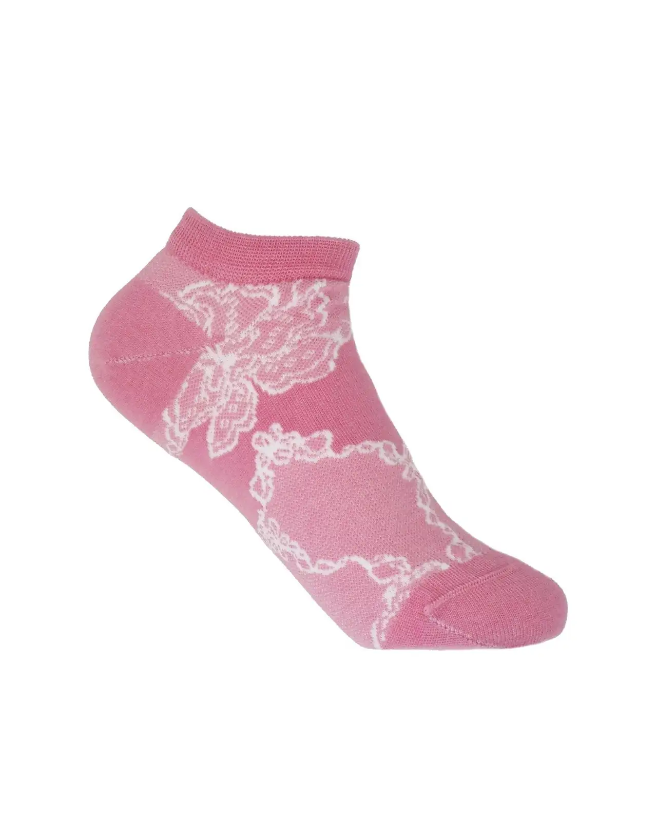 Women PEPER HAROW Delicate Womens Trainer Socks - Pink £11.00