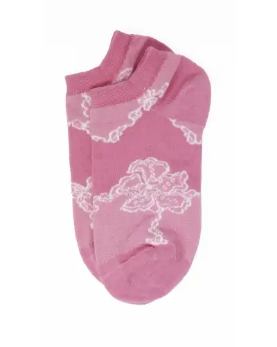 Women PEPER HAROW Delicate Womens Trainer Socks - Pink £11.00