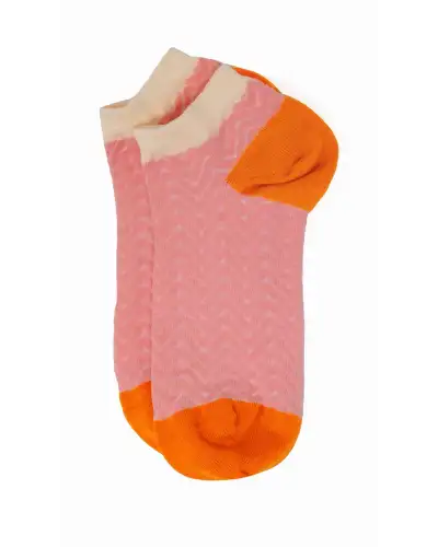 Women PEPER HAROW Zigzag Womens Trainer Socks - Pink £11.00