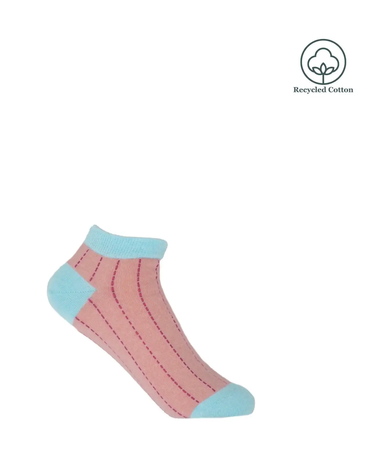 Women PEPER HAROW Dash Womens Trainer Socks - Pink £11.00