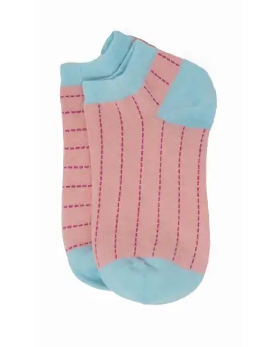 Women PEPER HAROW Dash Womens Trainer Socks - Pink £11.00