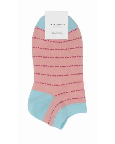 Women PEPER HAROW Dash Womens Trainer Socks - Pink £11.00