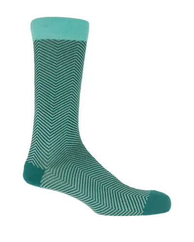 Men PEPER HAROW Lux Taylor Mens Socks - Turquoise £16.00