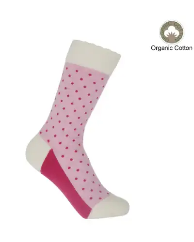 Women PEPER HAROW Pin Polka Womens Socks - Pink £15.00