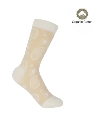 Women PEPER HAROW Paisley Womens Socks - Beige £15.00