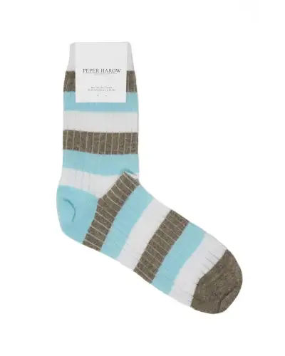 Women PEPER HAROW Chord Womens Socks - Turquoise £13.00