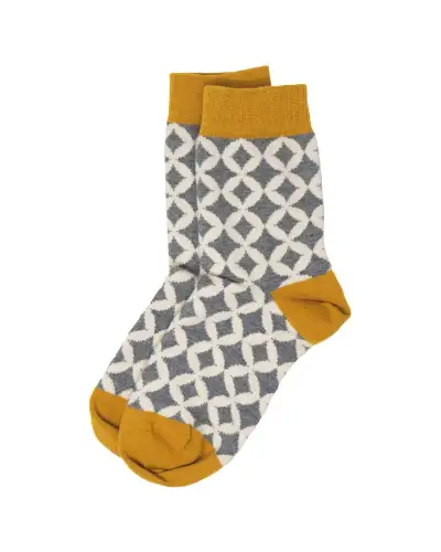 Women PEPER HAROW Mosaic Womens Socks - Grey £13.00