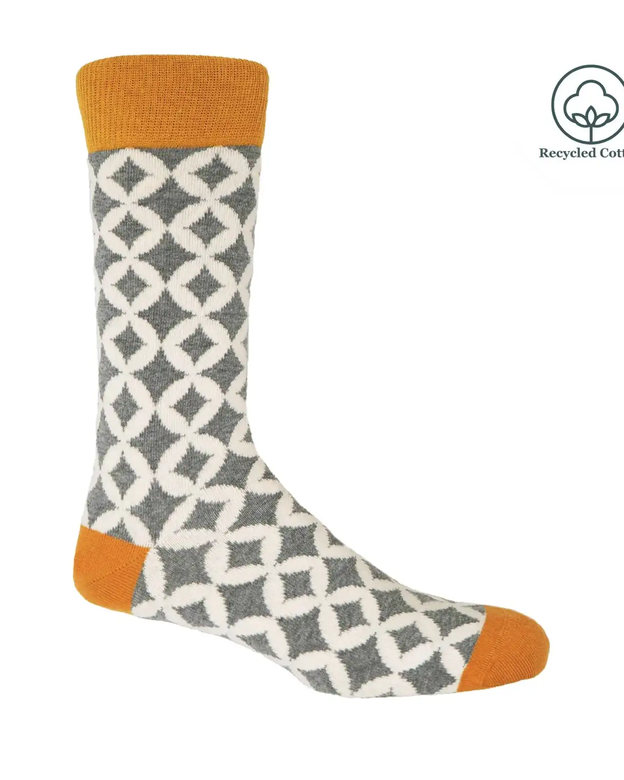 Men PEPER HAROW Mosaic Mens Socks - Grey £14.00