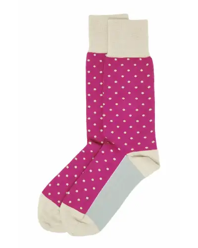 Men PEPER HAROW Pin Polka Mens Socks - Pink £16.00