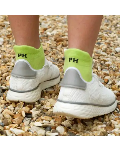 Men PEPER HAROW Organic Mens Trainer Sport Socks - Neon £14.00