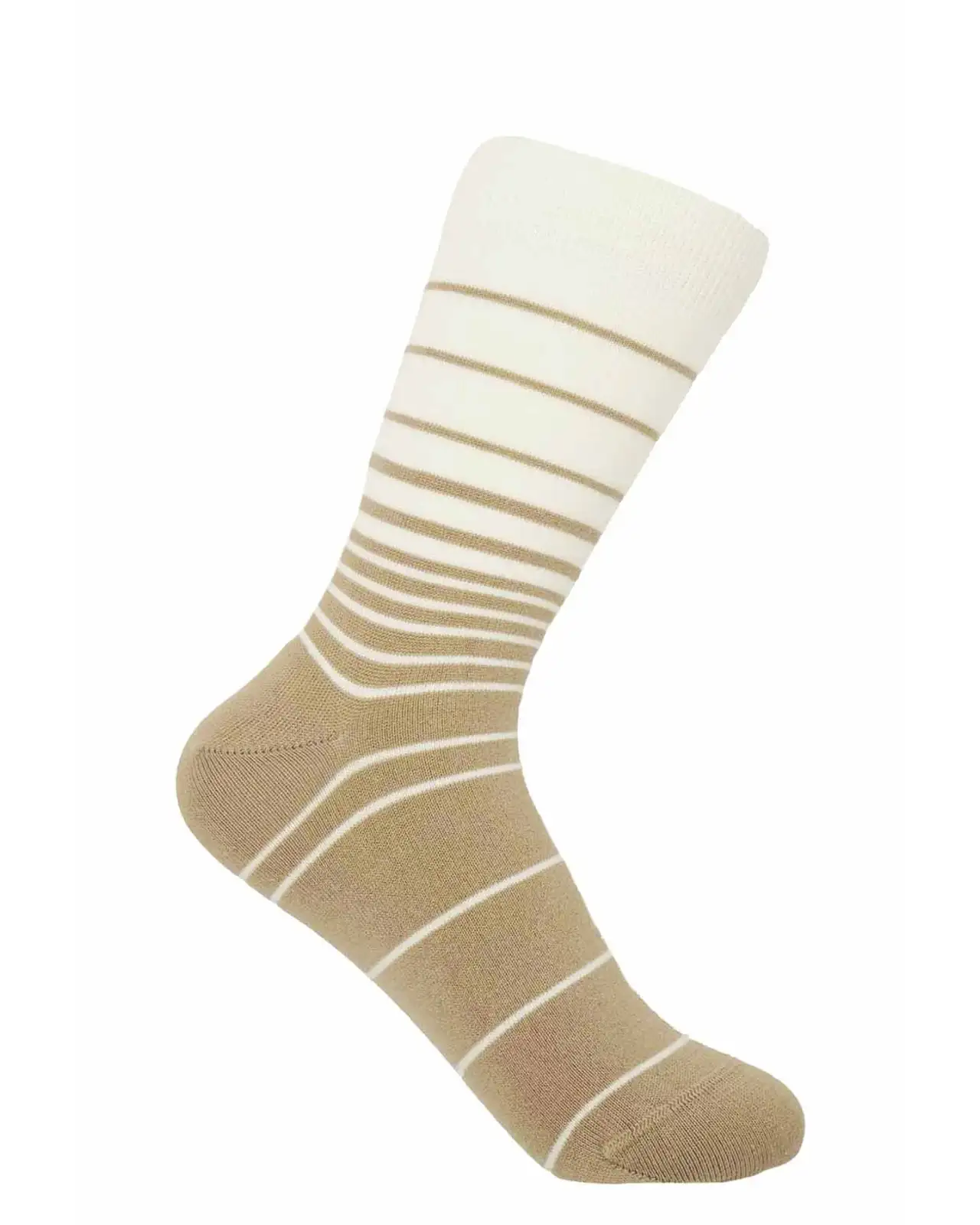 Women PEPER HAROW Retro Stripe Womens Socks - Beige £15.00