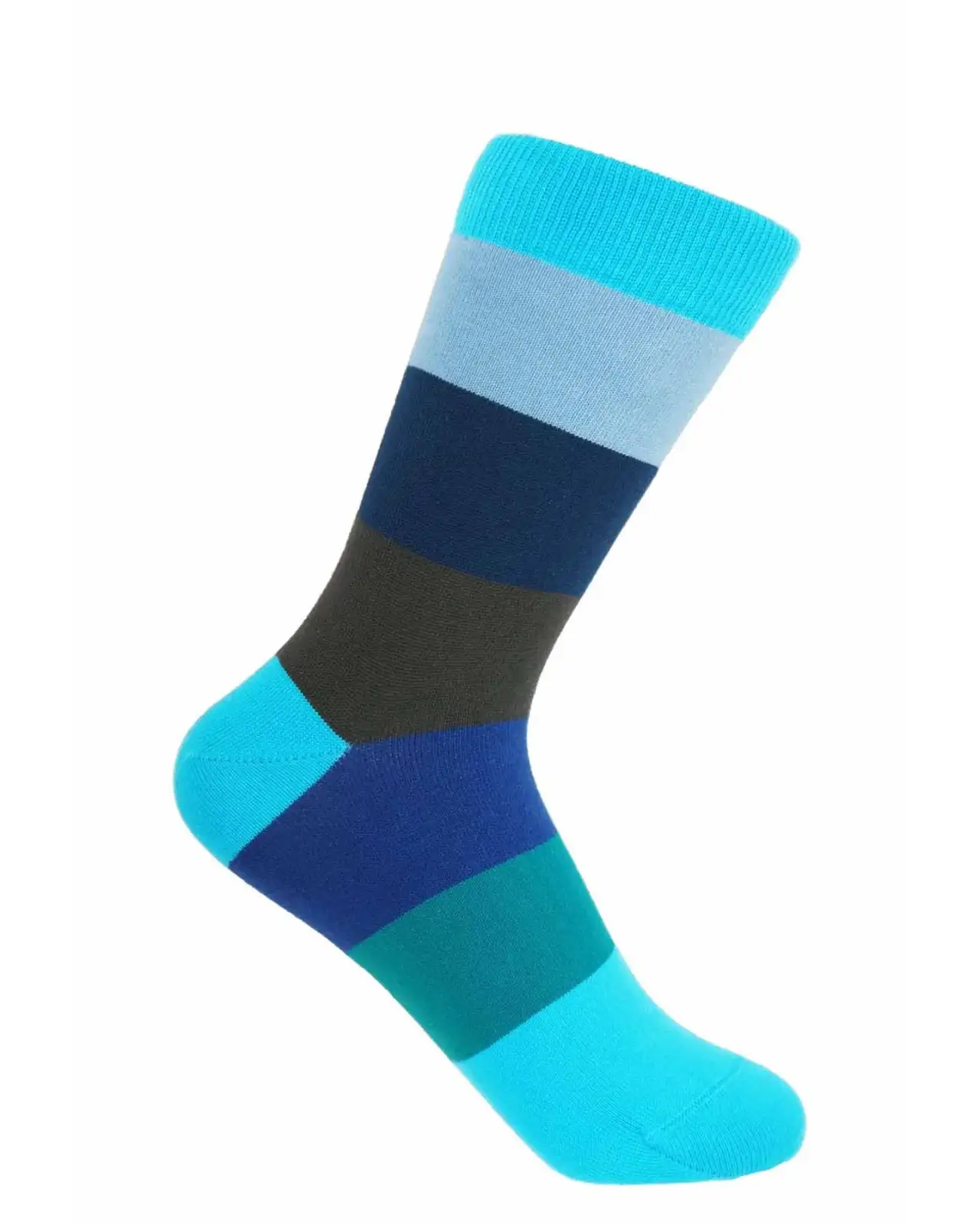 Women PEPER HAROW Block Stripe Womens Socks - Aqua £15.00