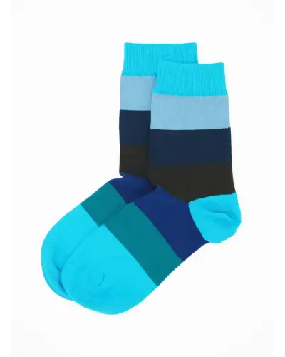 Women PEPER HAROW Block Stripe Womens Socks - Aqua £15.00