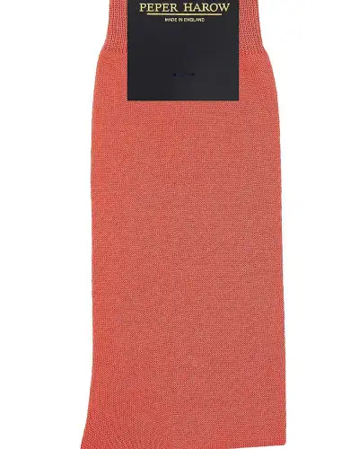 Men PEPER HAROW Classic Mens Socks - Salmon £16.00