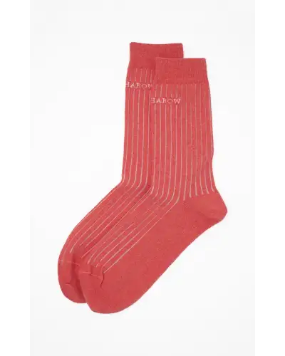 Women PEPER HAROW Recycled Ribbed Womens Socks - Coral £13.00