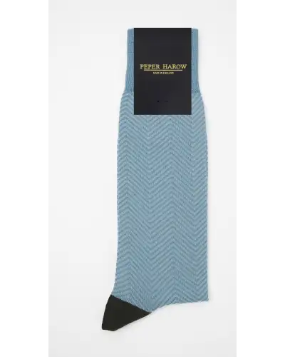 Men PEPER HAROW Lux Taylor Mens Socks - Sky £16.00