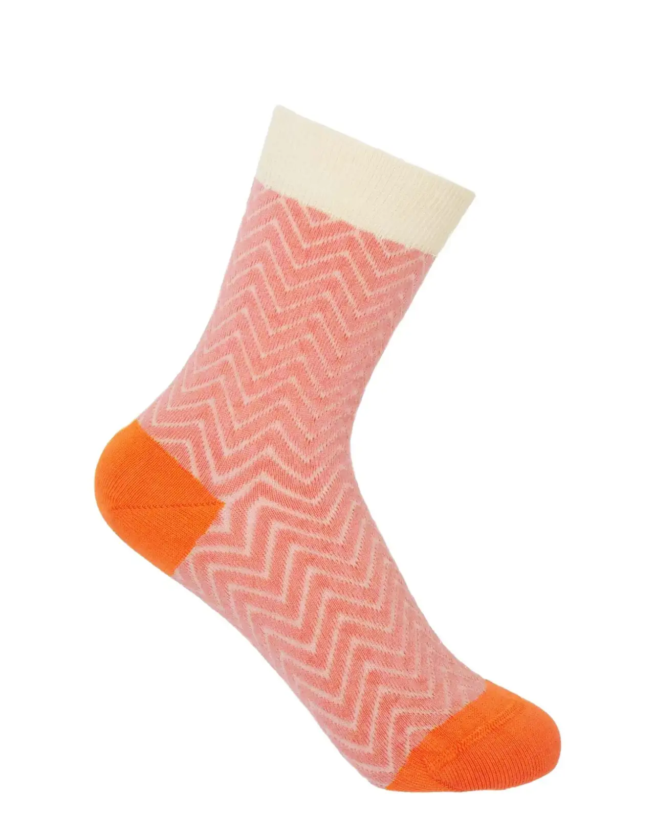 Women PEPER HAROW Zigzag Womens Socks - Pink £15.00